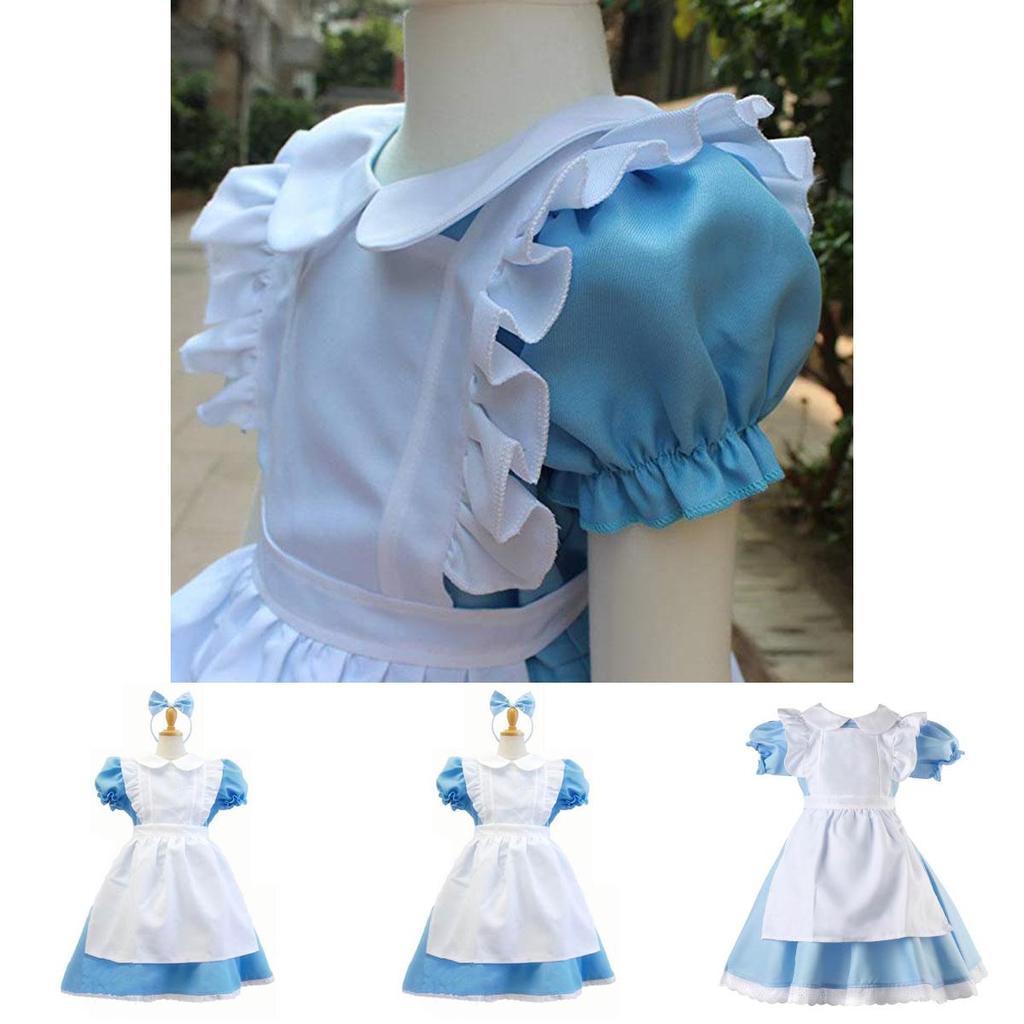 Exquisit gefertigtes Alice im Wunderland Kostüm Perfekt für Halloween-Partys