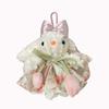 Long-eared Plush Rabbit Pendant Hanging Decoration Stuffed Rabbit Bunny Keychain  Women Girls