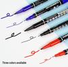 Compact Double-Ended Oil-Based Marker Pen Set - Black, Blue, Red Fine Liner, Quick-Drying & Fade-Resistant for Art & Painting