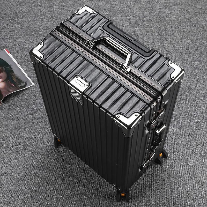 OEING Aluminum Frame Spinner Suitcase 24 inch