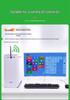 USB Wireless Network Adapter - Driver-Free, Gigabit, for Desktop & Laptop, 360° WiFi Receiver, Unlimited Mini Connectivity