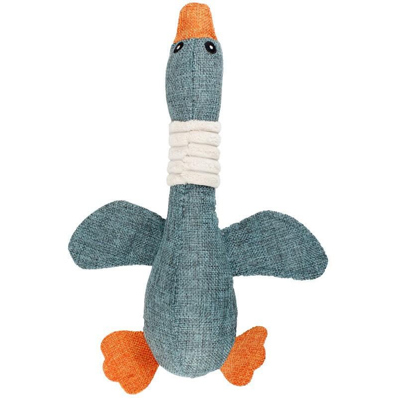 30Cm Pet Mallard Duck Dog Toy For Big Chewers Dog Squeaky  Goose Puzzle Training Toys Cute Soft Dog Chew Toy With Squeaker