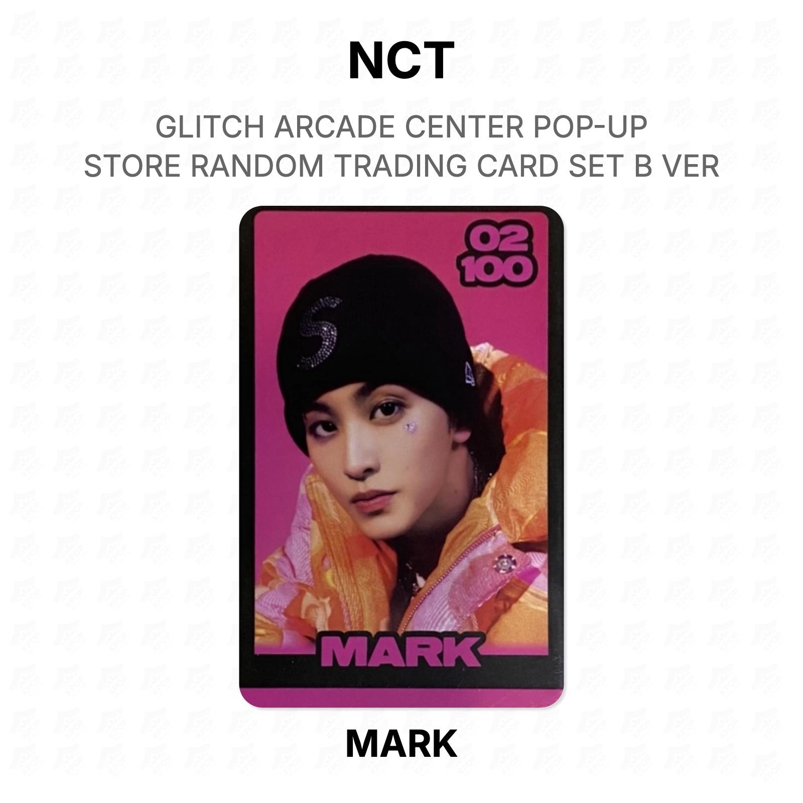 NCT GLITCH ARCADE CENTER POP-UP STORE RANDOM TRADING CARD SET B VER Official Photocard MARK