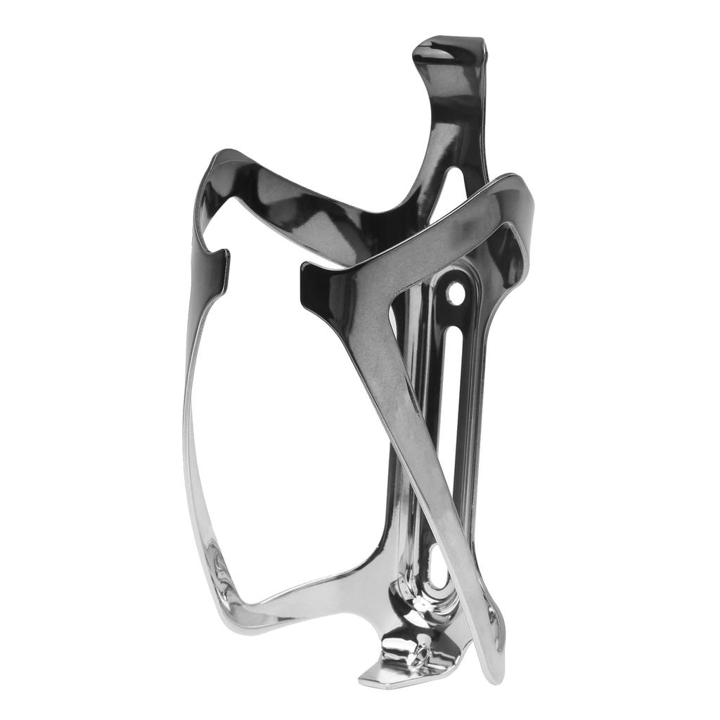 Aluminum Alloy Mountain Bike Water Bottle Holder Cage Bottle Secure Retention BracketBlack Silver