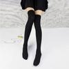 1 Pair Winter Warm Women Knit Crochet Cotton Soft Thick Long Socks Thigh-High Leggings KTY