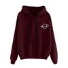 Loose Casual Printed Planet Printed Hooded Women's Sweatshirt