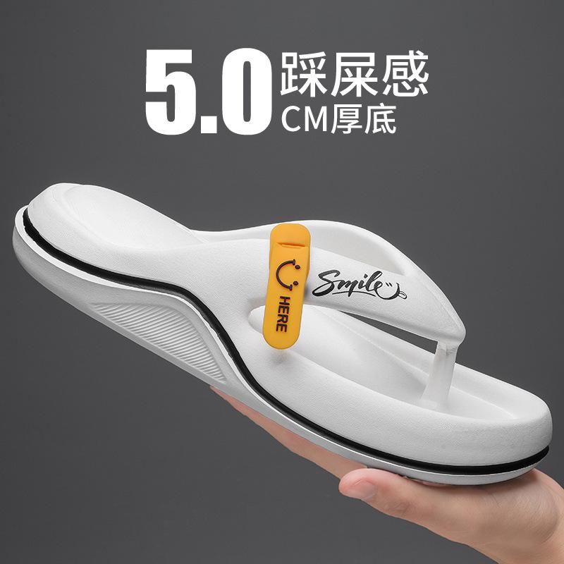 Fashion Flip Flops Mens Thong Sandals Summer  Men Shoes Thick Bottom EVA Non-slip Slide Slippers Outdoor Indoor Couples Shoes 2024