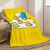 The Simpsons Throw Lightweight 240g Flannel Blanket Soft Skin-friendly for Summer Cooling