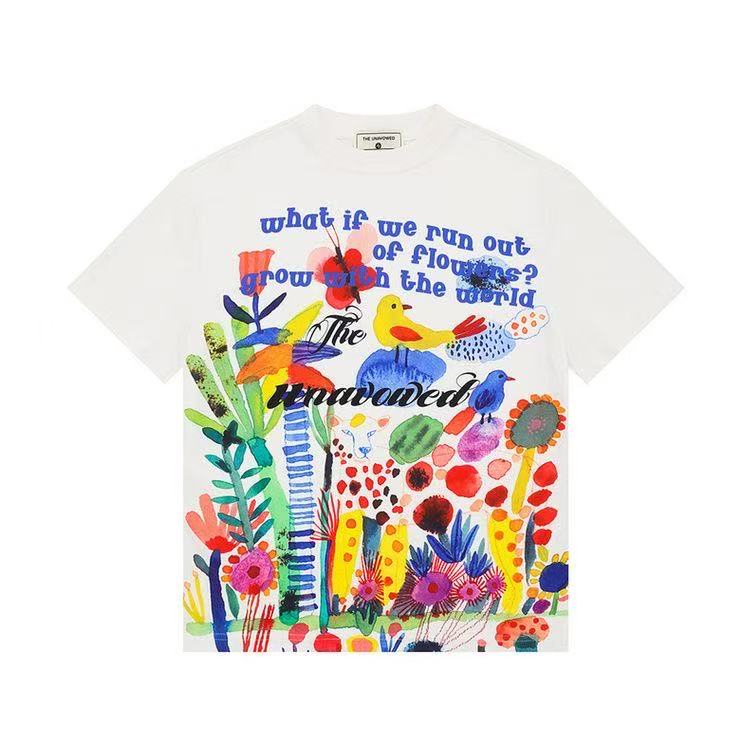 

Streetwear Single Graphic T-Shirt Cotton Unisex Tops Tees Summer Short Sleeves T Shirt 3XL білий