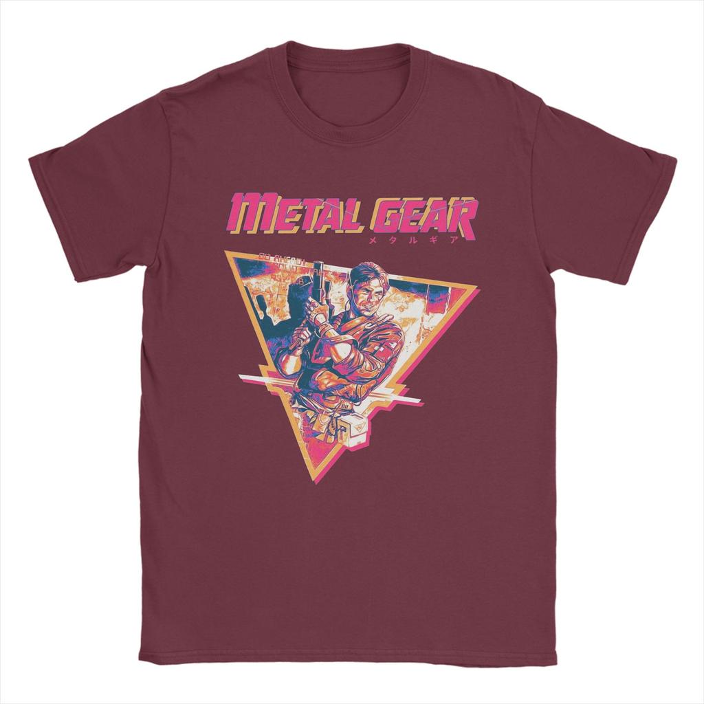 Metal Gear Operation Intruder Option TShirt Summer TShirts Mens 100 Cotton ONeck Plus Size Tees Short Sleeves Vintage Tops