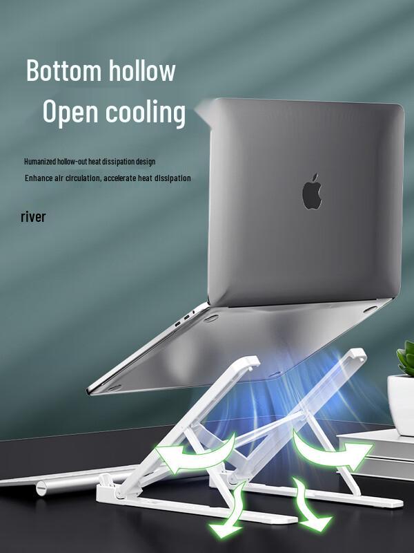 Shixun HC Foldable Aluminum Laptop Stand with Detachable Phone Holder