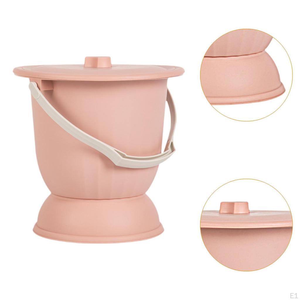 Oală de cameră Pisar portabil cu scuipator cu capac pentru femeie și bărbați