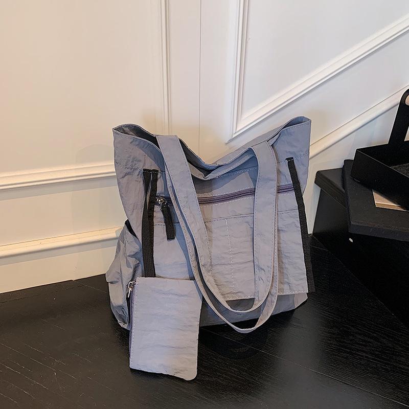 Japanese Tote Bag Casual Shoulder Cloth Bag Women's Niche Design Sense Canvas Large-capacity Commuter Tote Extra Large Bag