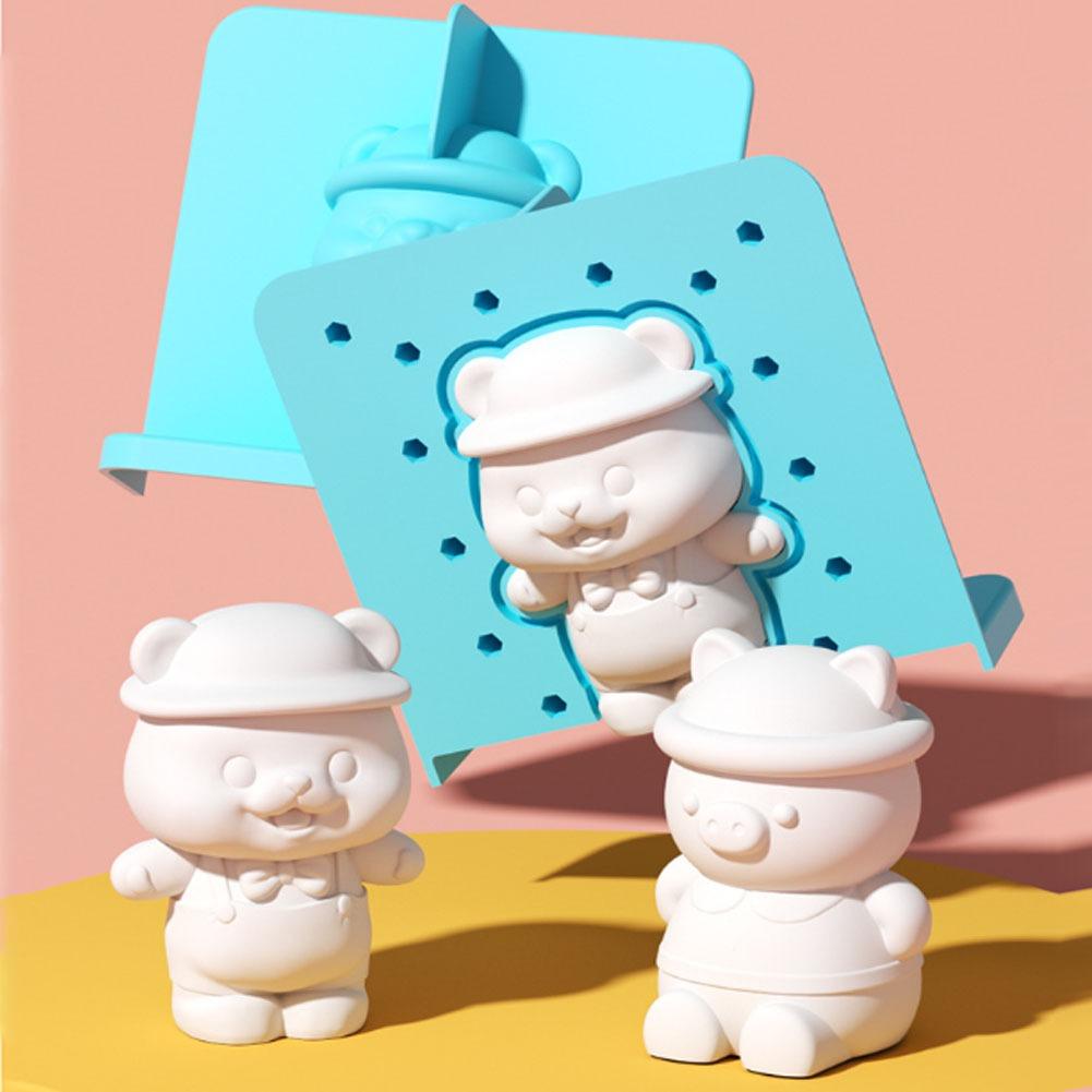 Plaster Graffiti Set DIY Creative Painting Gypsum Powder Craft Kit Children Kids Toys Molds Paints Tools Art Activity Gift