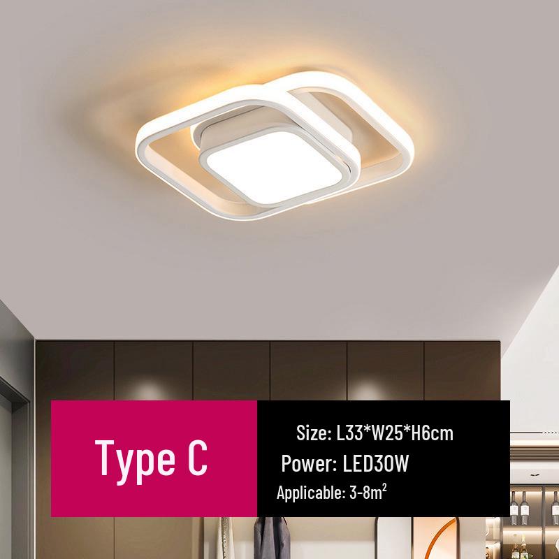 Скандинавський світлодіодний стельовий світильник для холу, гардеробної, сходової клітки, балкона та коридору
