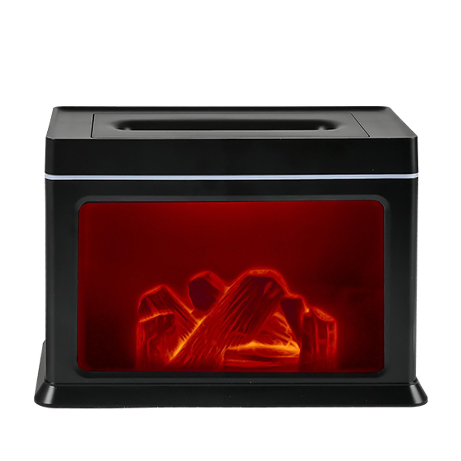 

ViSSKO Компактный настольный 300 мл Камин Ароматерапия Пламя Настольный Дренаж Легкий Идеально для Гостиной и Облегчения Сухой Лихорадки Черный Увлажнитель, Вместимость, чёрный