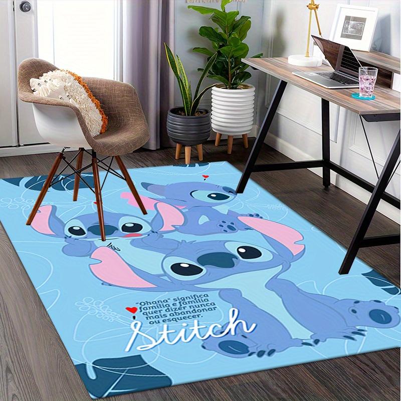 Office Rug Stitch, Lilo theme 3D Printed Anti-Slip Rug-Machine Washable for Living Room