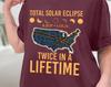 Total Solar Eclipse Twice In A Lifetime 2017 2024 Shirt, April 8 2024, USA Map, Path of Totality Tee, Spring America Eclipse Souvenir Gift