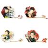 Demon Slayer Kimetsu No Yaiba Alloy Brooch With Electroplated Finish For Cosplay And Daily Wear