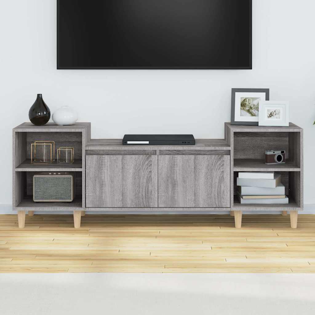 vidaXL TV-Schrank Grau Sonoma 160x35x55 cm Holzwerkstoff
