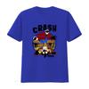 Crash Bandicoot Retro Style Adult T Shirt with Cool Head Stand Design in Circle vintage Washed Casual Comfortable Versatile