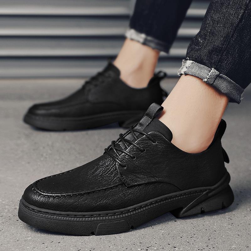 Мужская обувь Модные низкие туфли Осенние новые тенденции британского стиля Мужская — фото 4