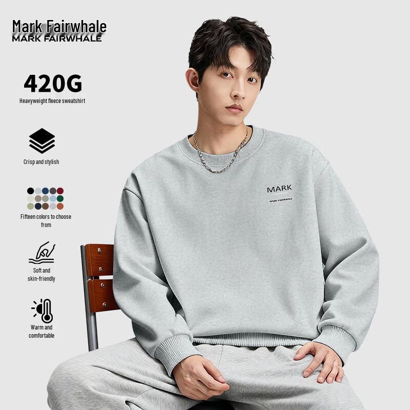 

Mark Fairwhale Men s Heavyweight Fleece Sweatshirt M