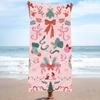 Merry Christmas Background Cute Single sided Printed Beach Towel Home Decoration Bath Towel 75x150cm Bathroom