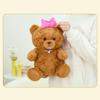 Cute Bear Bow Plush Toy Cute Cartoon Girl Child Bedroom Decoration Doll Gift