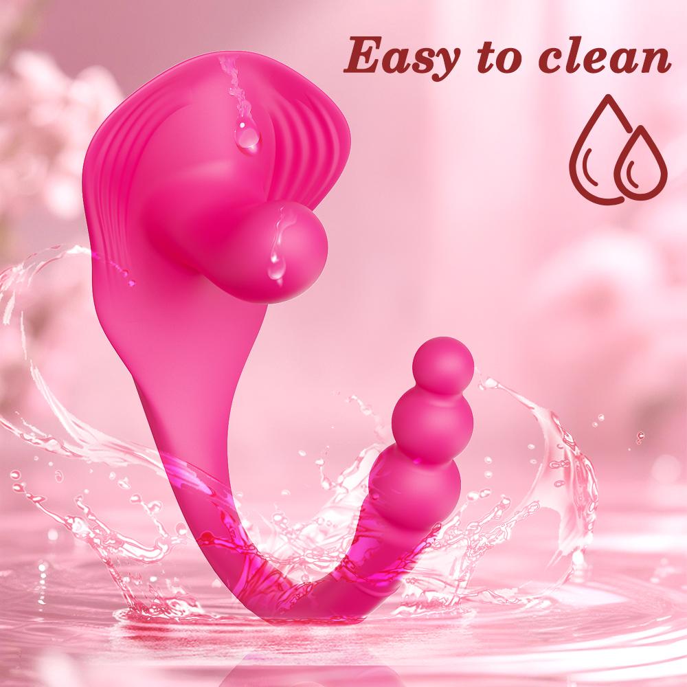 2 In 1 Powerful Vibrator Masturbation Tools for Women Vagina Anal Clitoris Stimulator Dildo Vibrator Adult Erotica Products