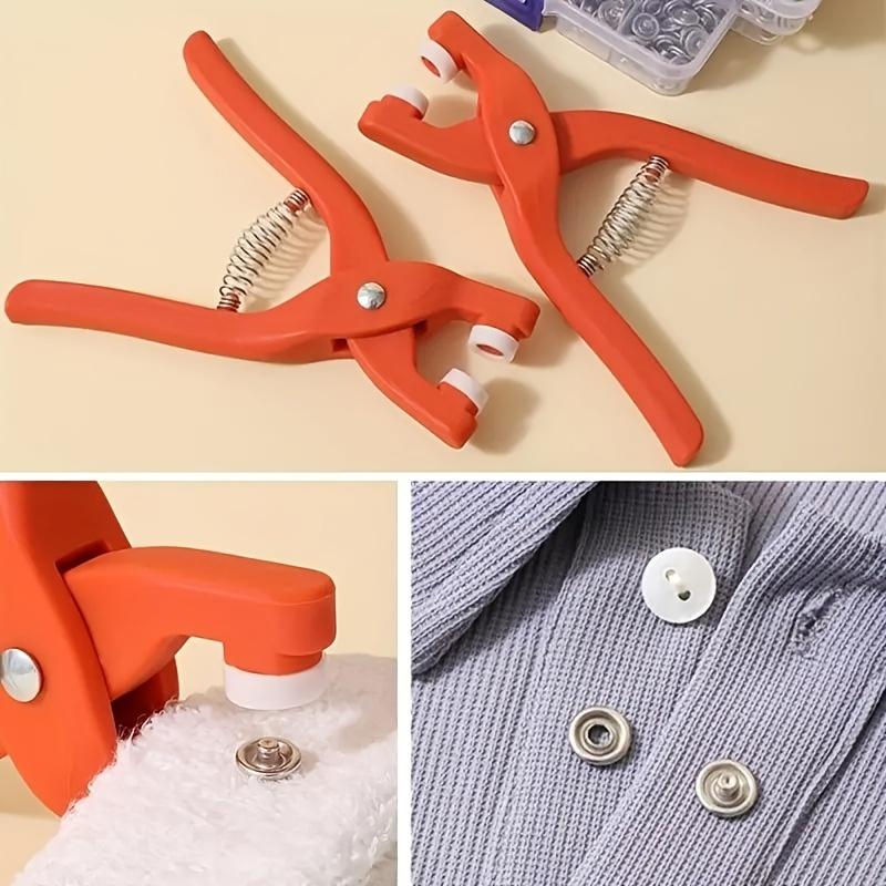 50 Sets, Snap Button Kit With Hand Pressure Pliers 1 Clear Box, Metal Snaps For Sewing, Sewing Snaps For DIY Crafts Clothes Hats Bags, Sewing Supplies
