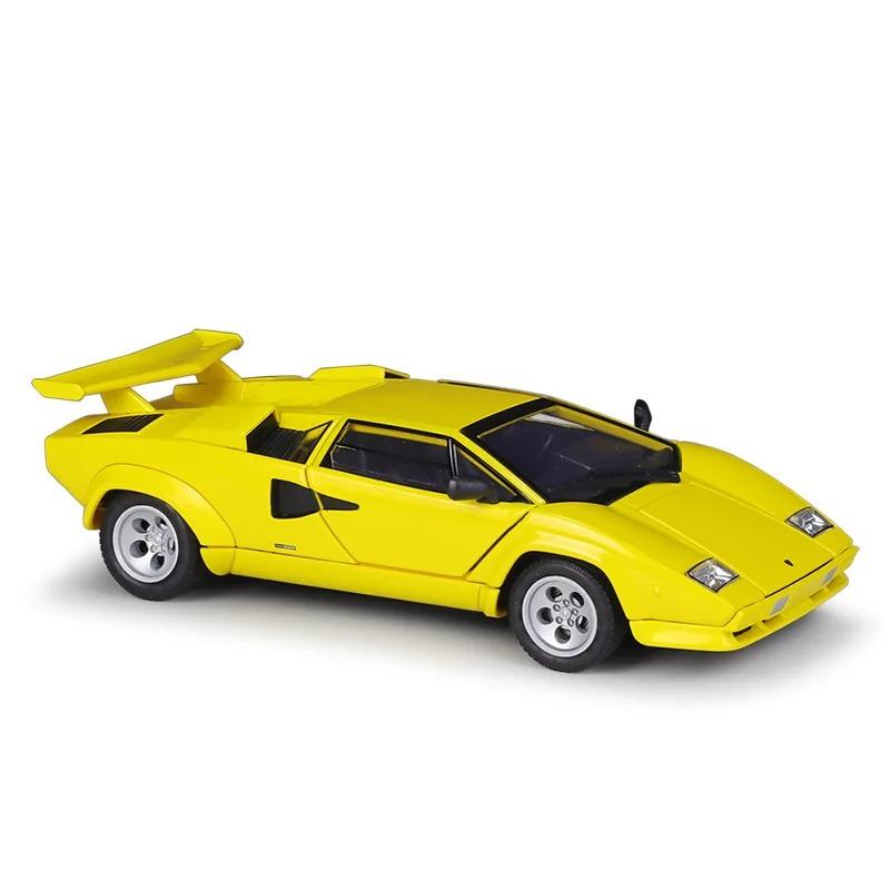 1/24 Vysoce kvalitní kovový model auta WELLY Lamborghini Countach LP 5000S Závodní auto Kovové Exotické auto Slitinová hračka pro Dětskou sbírku