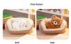 Calico Cat Lamb Nap Nest Plush Toy - Cute and Healing Desk Companion Doll