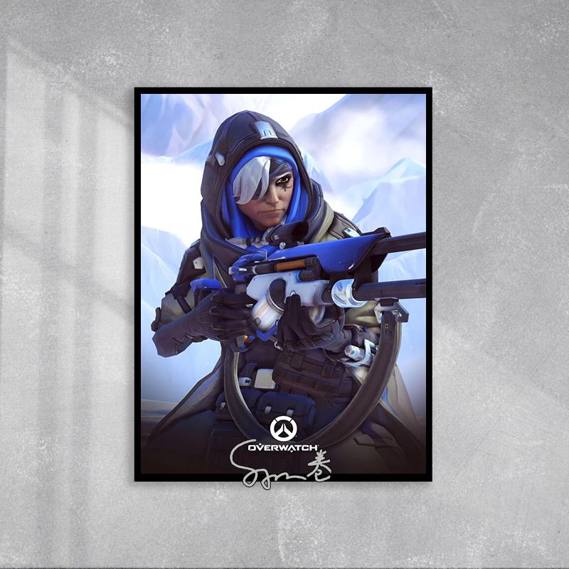 Overwatch Game Character Poster Canvas Printing Overwatch 3D Characters Wall Art Picture Video Game Wall Decor for Gaming Room