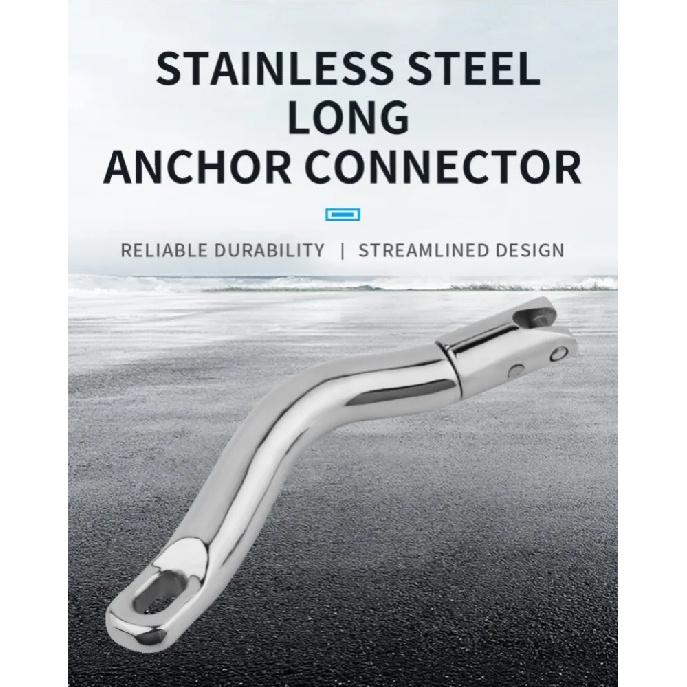 Boat Anchor Twist Connector Stainless Steel 316 Long Swivel Anchor Chain Connector For 6-8mm Chain