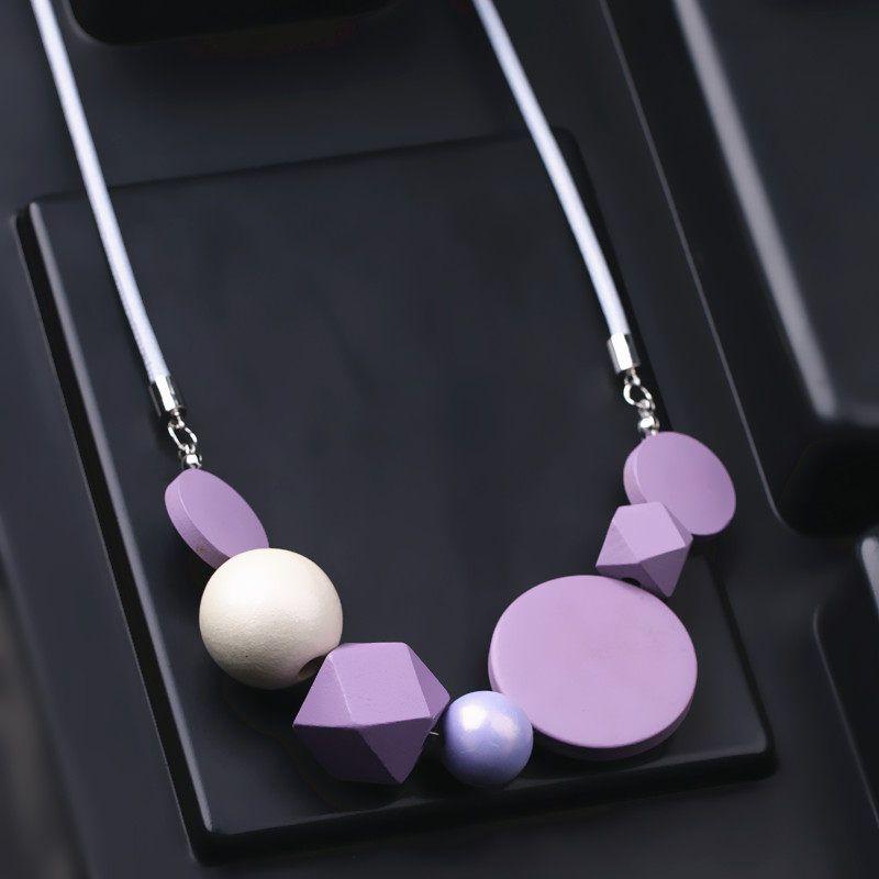 And American Style Unique Exaggerated Niche Necklace for Women, 2026 New Model, Purple Decorative Choker, Clavicle Chain, Stylish Sweater Chain