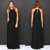 Fashion Elegant Sleeveless Pleated Sexy Long Dress Casual Simple Solid Color Women A-line Party Maxi Dresses Off Shoulder Clothing