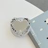 Korean Glitter Heart Mirror with Magnetic Magsafe Phone Holder and Airbag Design