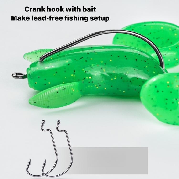 5pcs Frogs Crankbait Lures 3.7cm/4.7cm Topwater Frogs Lures Soft Frogs Baits Swimbait Artificial Fishing Lures with Hook