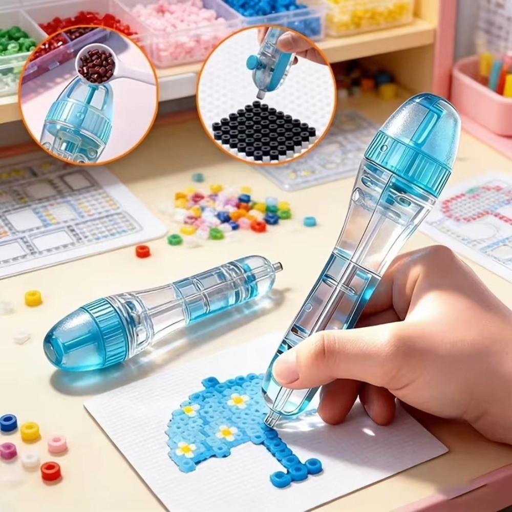 2,6mm Spitze Perlenplatzierungsstift Automatischer Bastelhersteller Ergonomischer Griff Perlenpositionierungsstift DIY Perlen Bastelprojekte Drücken