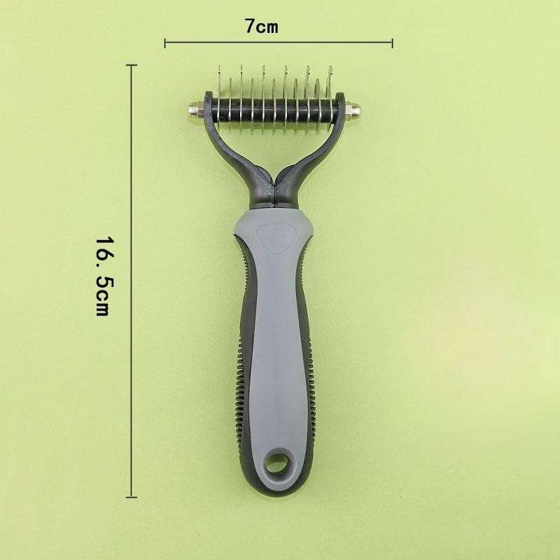 Pet Hair Removal Comb, Knot-open Thin Comb Brush, Double-sided Knot-open Comb, Dog Comb, Grooming and Shaving Cat and Dog Comb