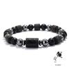 Unique Twelve Constellations Bracelet Men Women Natural Volcanic Rock Onyx Hematite Beaded Healing Braslet Leisure Couple Joias