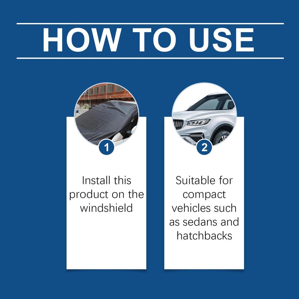 Anti Frezze Frost Ice Snow Cover Winter Windscreen Windshield Parasol Protector - Cover All Car Models