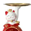 Cat Figurine Key Organizer Tray for Home Decor And Storage