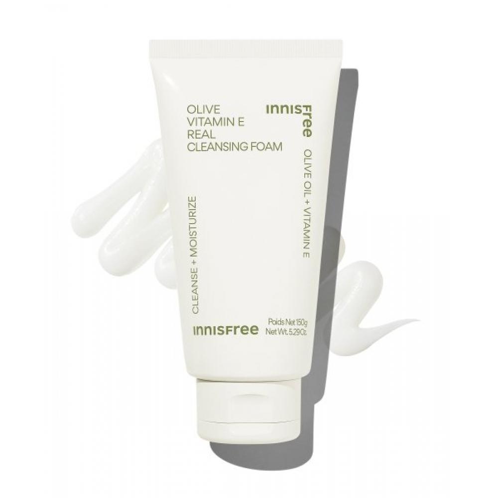 InnisfrEE Оливковое Витамин Е Настоящая Очищающая Пенка 150г FREE