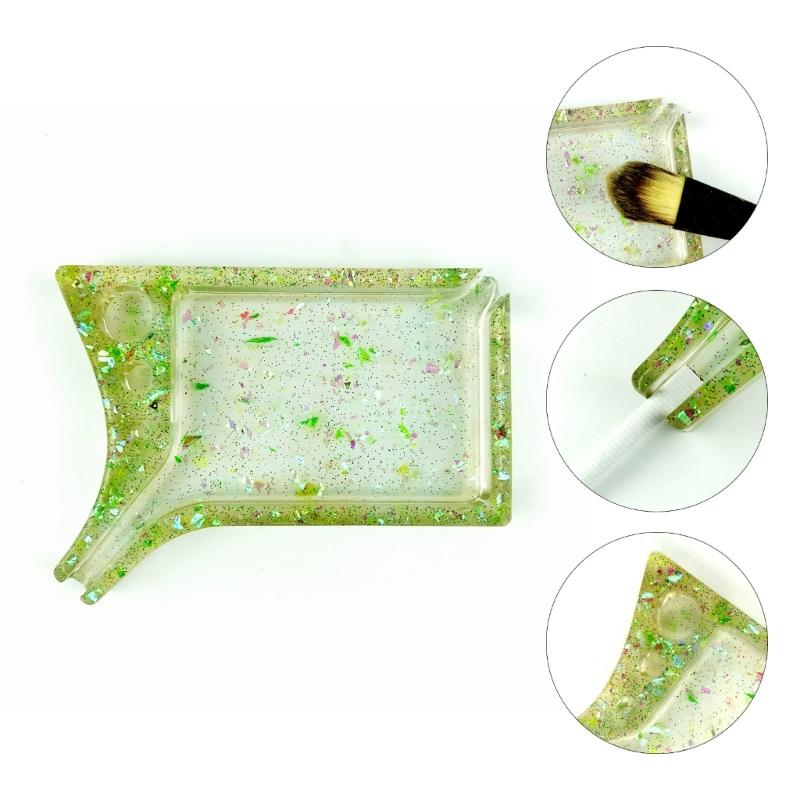 Epoxy Resin Mold with Disc Makeup Reel Cosmetic Silicone Mold Storage Tray Resin Mold for Diy Decorative Jewelry Tools