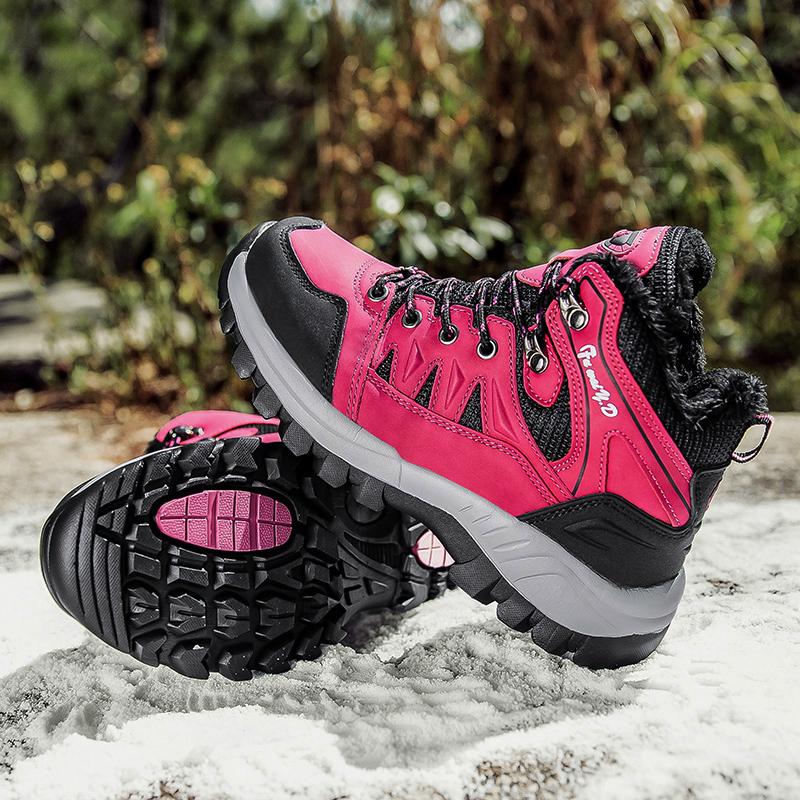 Winter Waterproof Unisex Hiking Shoes Men Outdoor Trekking Shoes Trainers Sports Sneakers Men Mountain Climbing Shoes Hiking Boots