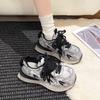thick-soled color matching Forrest Gump shoes for women in spring and autumn 2025, new soft-soled sports and leisure shoes ins trendy dad shoes for 