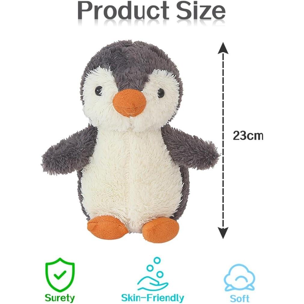 Jucarie Plush Penguin Toy 23cm Soft Fluffy Stuffed Animal Cuddly Hugging Doll Gift for Kids Boys Girls