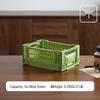 Foldable Industrial Style Plastic Storage Basket for Camping, Bathroom, Kitchen, and Sundries